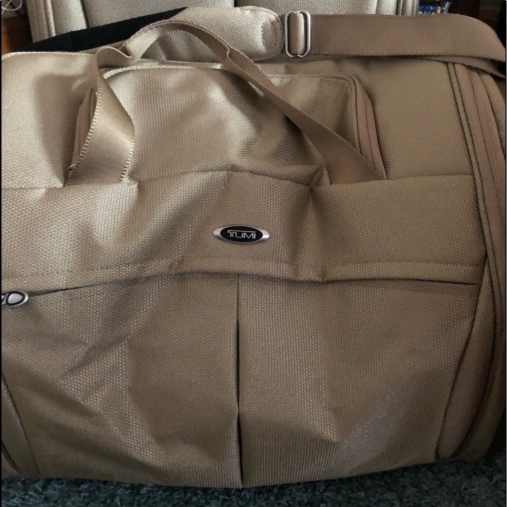Tumi T3 Factor Carry on Duffle Luggage - gold 6421